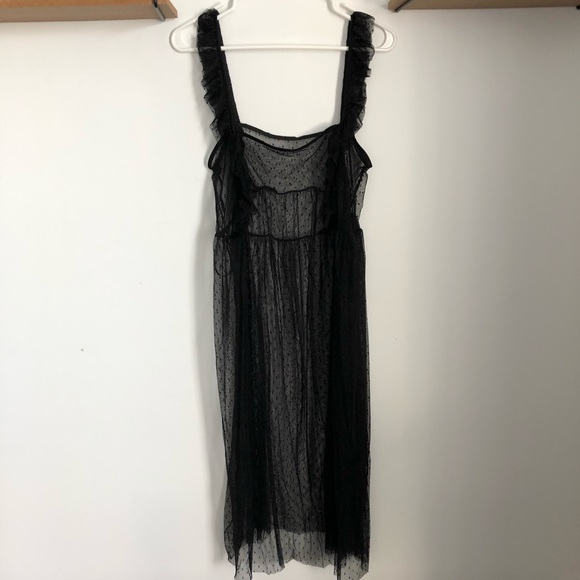 Sheer Dress With Slip - Picture 5 of 8